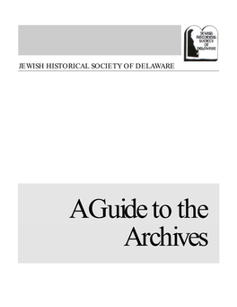 Guide to the Archives