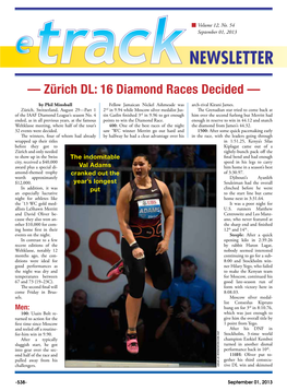 — Zürich DL: 16 Diamond Races Decided —