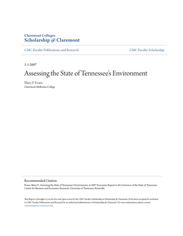 Assessing the State of Tennessee's Environment