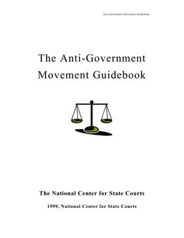 The Anti-Government Movement Guidebook