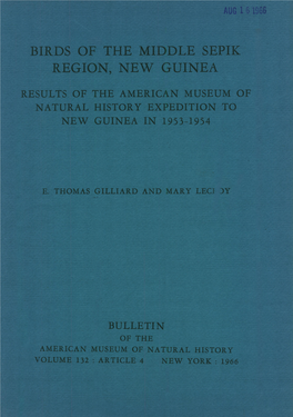 ':DS -OF: Thet MIDDLE XSEIP1K RE-GION, NEW-GUINEA RESULTS