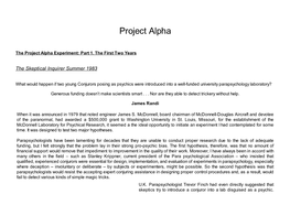 Project Alpha