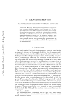 On Surjunctive Monoids