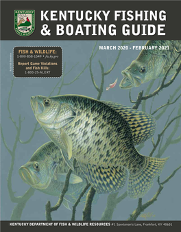Download the Kentucky Fishing and Boating Guide 2020-2010 Here