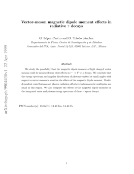 Vector-Meson Magnetic Dipole Moment Effects in Radiative Tau Decays