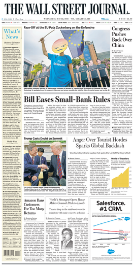 Bill Eases Small-Bank Rules