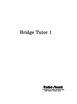 Bridge Tutor 1