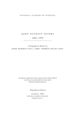 John Punnett Peters