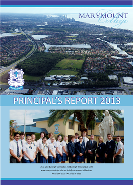 Annual Principal's Report 2013