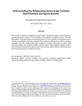 Understanding the Relationship Between the Volatility Risk Premium and Option Returns