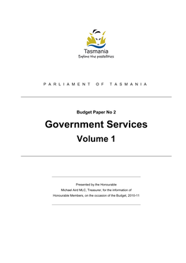 Government Services Volume 1