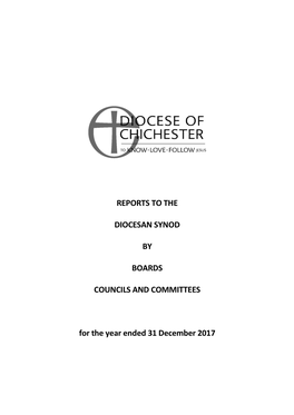 Reports to the Diocesan Synod by Boards Councils