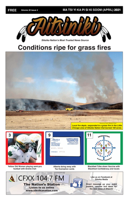 Conditions Ripe for Grass Fires