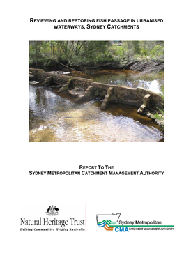 Restoring Fish Passage in Urbanised Waterways, Sydney Catchments 2005