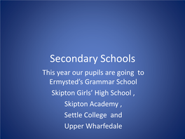 Secondary Schools