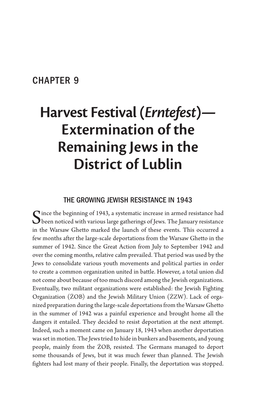 Harvest Festival (Erntefest)— Extermination of the Remaining Jews in the District of Lublin