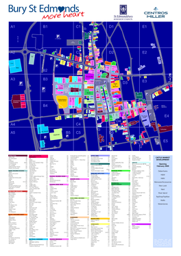 Plan of Bury Town Centre Shopping As at May 2007 by Centros Miller