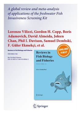 A Global Review and Meta-Analysis of Applications of the Freshwater Fish Invasiveness Screening Kit