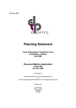 Planning Statement