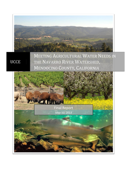 Meeting Agricultural Water Needs in the Navarro River Watershed