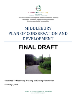 Middlebury Plan of Conservation and Development Final Draft