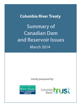 Summary of Canadian Dam and Reservoir Issues