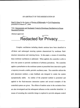 Redacted for Privacy