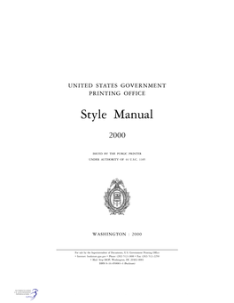 Gpo.Gov • Phone: (202) 512–1800 • Fax: (202) 512–2250 • Mail: Stop SSOP, Washington, DC 20402–0001 ISBN 0–16–050083–4 (Buckram)