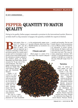 PEPPER: Quantity to Match Quality