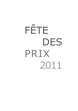 Fête Des Prix 2011