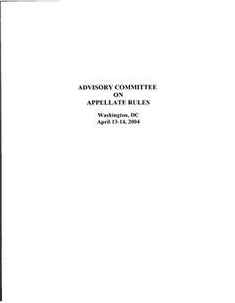 Advisory Committee on Appellate Rules