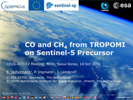 Sentinel 5P TROPOMI