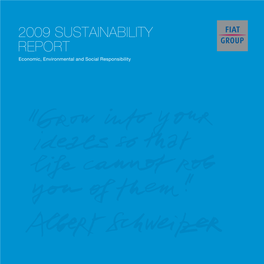 2009 Sustainability Report Economic, Environmental and Social Responsibility