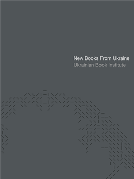 2019 New Books from Ukraine Ukrainian Book Institute