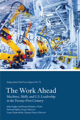 The Work Ahead Machines, Skills, and U.S