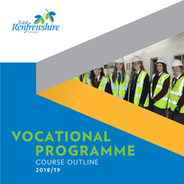 Vocational Programme Course Outline 2018/19 Contents