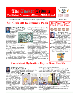 The Tusker Tribune the Student Newspaper of Somers Middle School