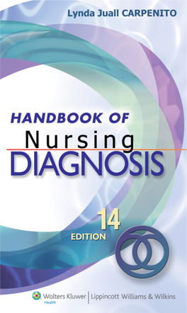 HANDBOOK of Nursing DIAGNOSIS, 14Th EDITION