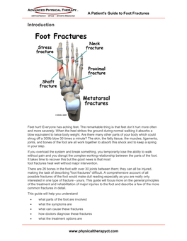 A Patient's Guide to Foot Fractures