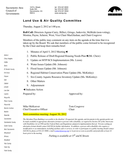 Land Use & Air Quality Committee