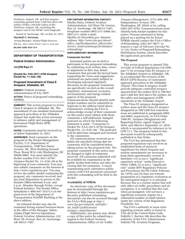 Federal Register/Vol. 76, No. 146/Friday, July 29, 2011/Proposed