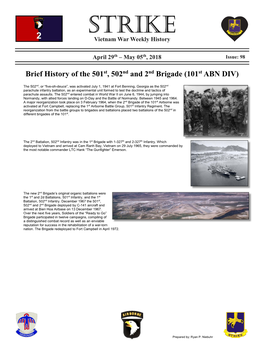 STRIKE Vietnam War Weekly History