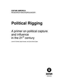 Political Rigging