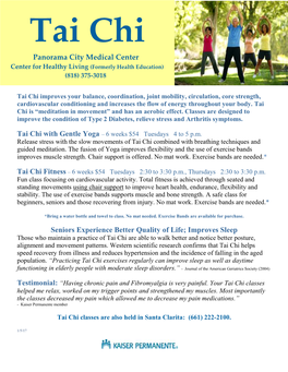 Tai Chi –Yoga