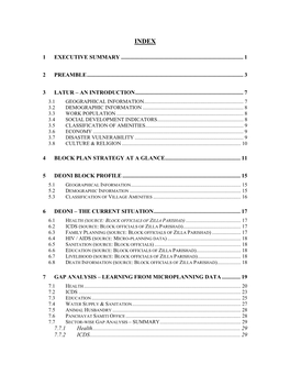 2008 Block Response Plan – Deoni – Latur