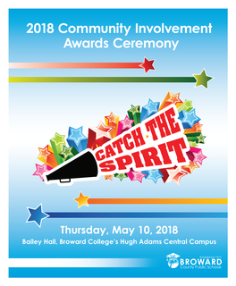 2018 Community Involvement Awards Ceremony