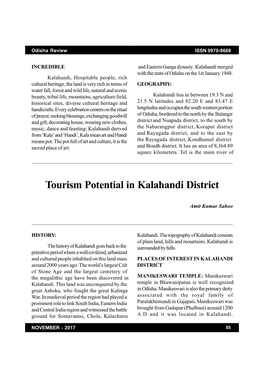 Tourism Potential in Kalahandi District