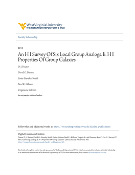 An H I Survey of Six Local Group Analogs. Ii. H I Properties of Group Galaxies D