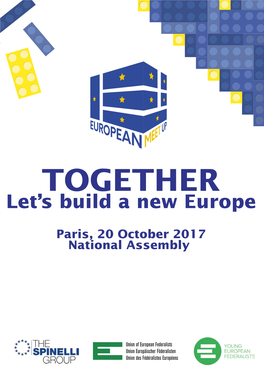 TOGETHER Let’S Build a New Europe