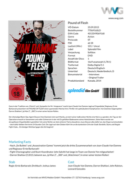 Pound of Flesh Marketing Facts Stab Cast